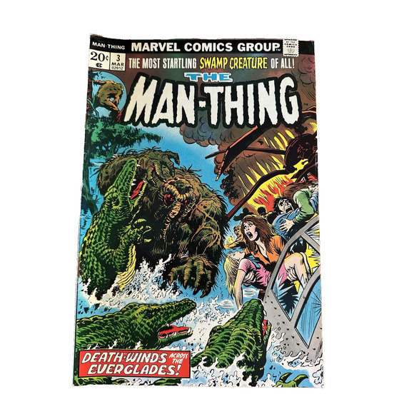 Marvel Comics, The Man-Thing #3 / Swamp Creature 1973 Good+ Vintage - Picture 1 of 6